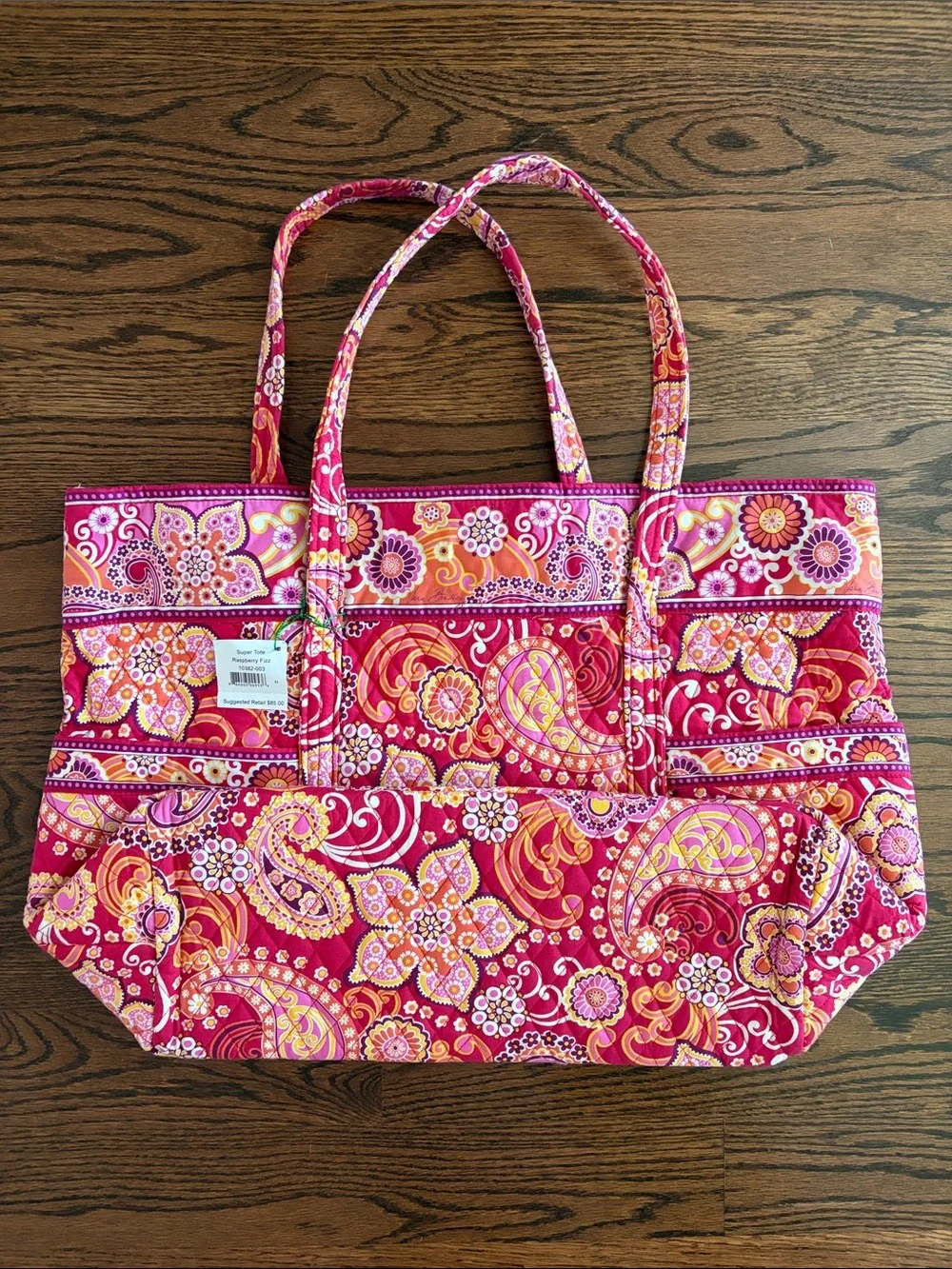 Vera Bradley Raspberry Fizz Super Tote - Picture 2 of 3